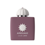 Amouage Lilac Love Eau de Parfum – luxury women’s fragrance in matte lilac purple square bottle with white dome cap and emblem