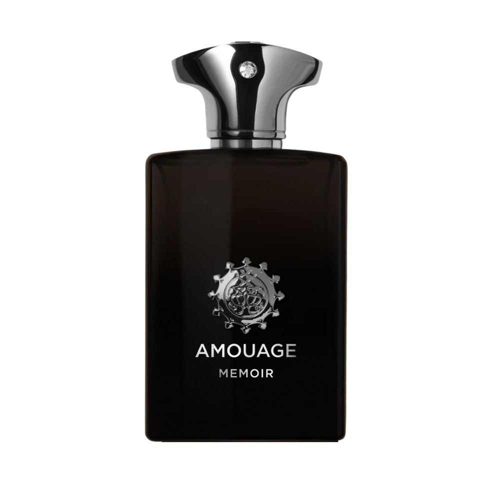 Amouage Memoir Man Eau de Parfum – luxury men’s fragrance in sleek black bottle with silver cap