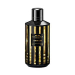 Mancera Lemon Line Eau de Parfum – refreshing citrus fragrance featuring lemon, lavender, and white musk, presented in a luxurious 120ml black and gold striped bottle design.