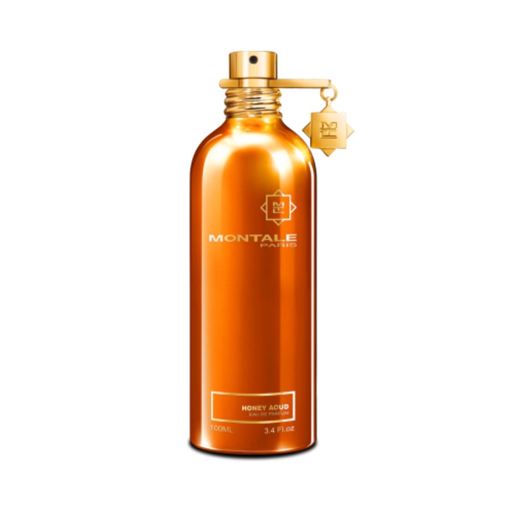 Montale Honey Aoud Eau de Parfum – sweet warm honey oud unisex fragrance in metallic orange bottle