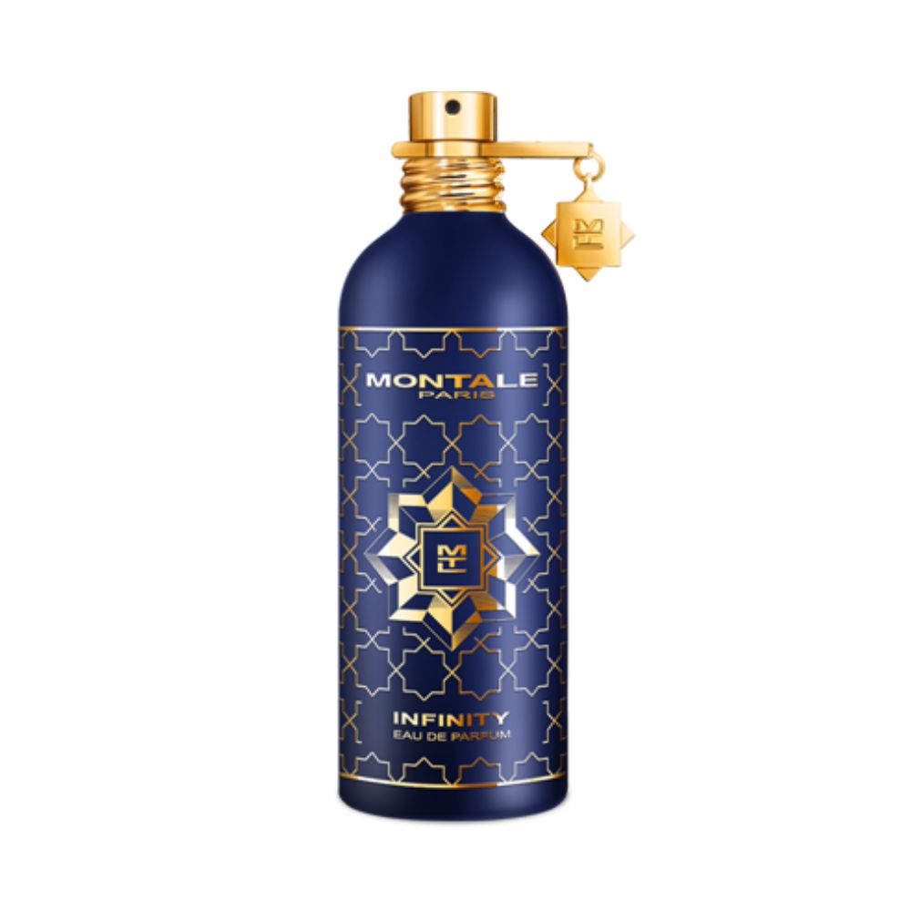 Montale Infinity Eau de Parfum – luxurious unisex oriental floral fragrance in dark blue patterned bottle, 100ml