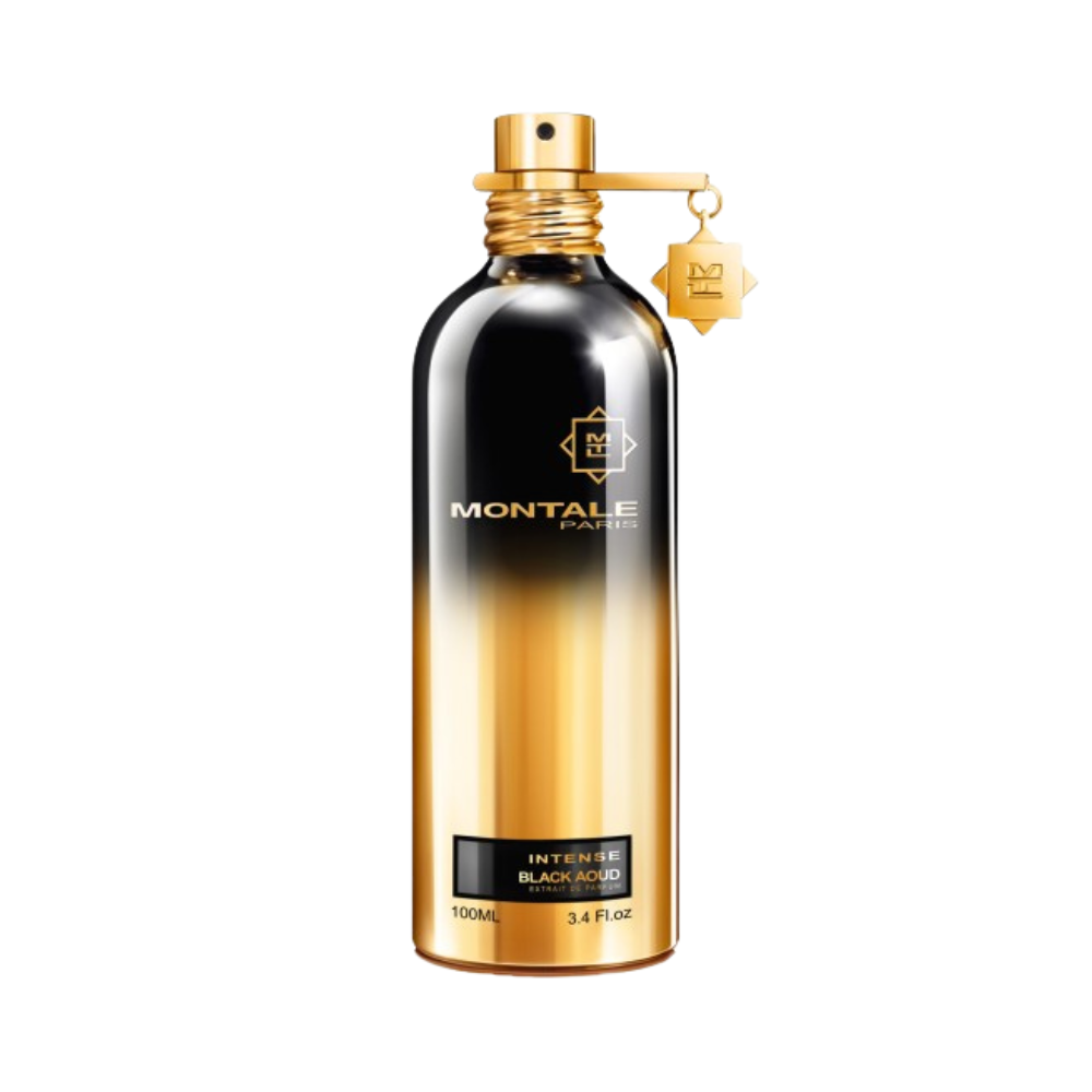 Montale Intense Black Aoud Eau de Parfum – luxury oud rose fragrance in gold and black bottle