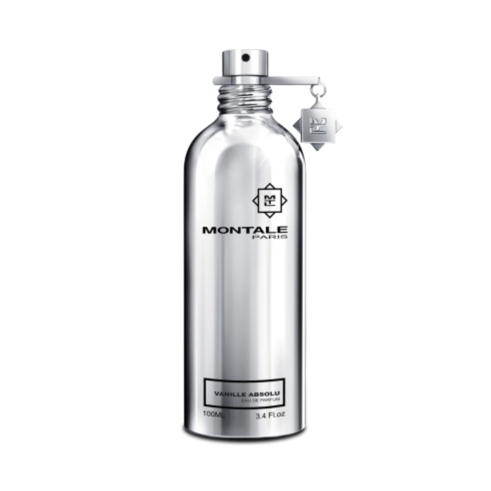 Montale Vanille Absolu Eau de Parfum – warm gourmand fragrance with Madagascar vanilla, cinnamon and clove notes in 100ml silver bottle