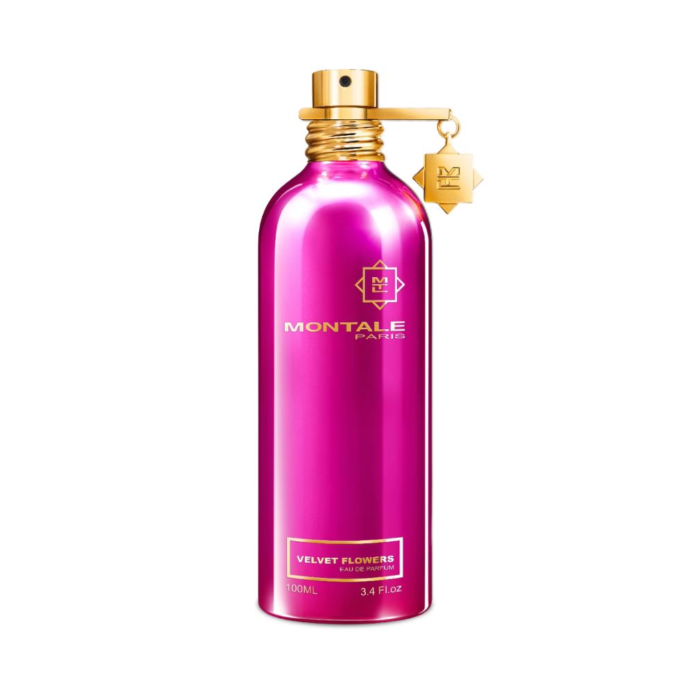 Montale Velvet Flowers Eau de Parfum – luxurious floral unisex fragrance in metallic pink bottle